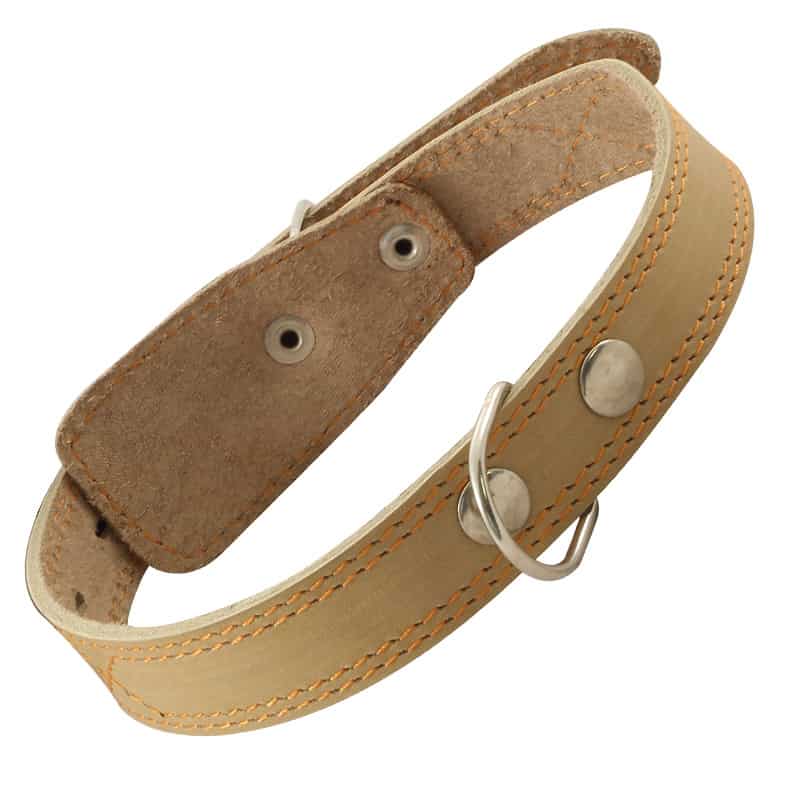 Ошейник кожаный c кольцом 25 мм*580 мм (11232024)