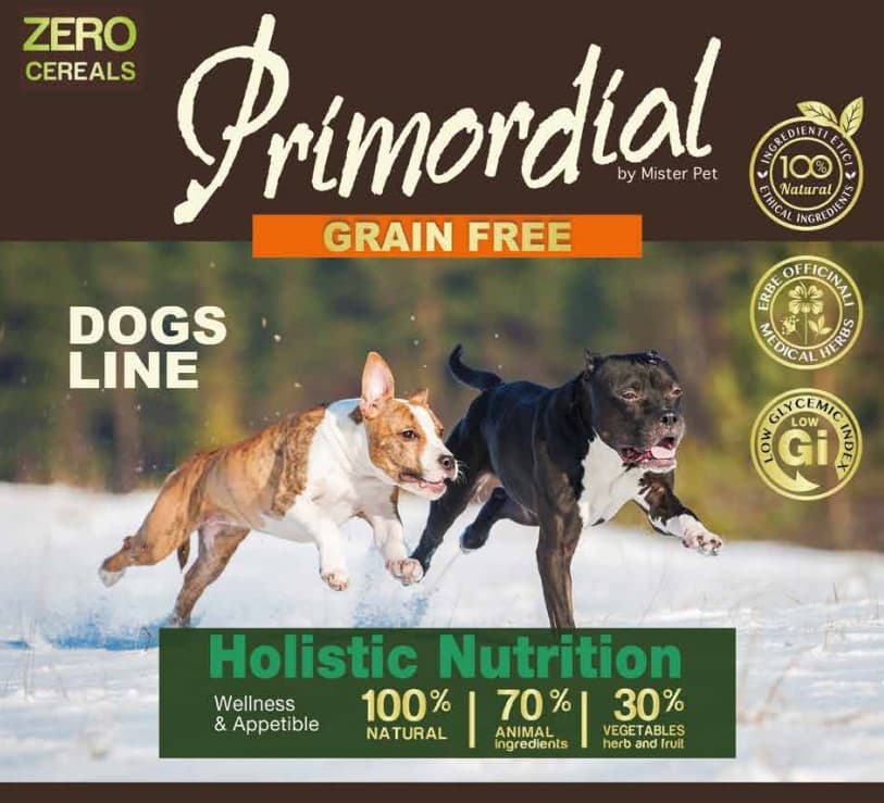 Каталог Сухой корм для щенков Primordial Puppy (курица, морская рыба) для собак