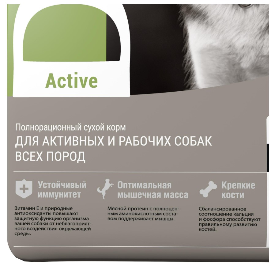 Каталог Сухой корм для собак ДАРСИ Active (телятина) для собак