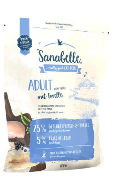 Сухой корм для кошек Bosch Sanabelle Adult (форель) повседневный корм для кошек 