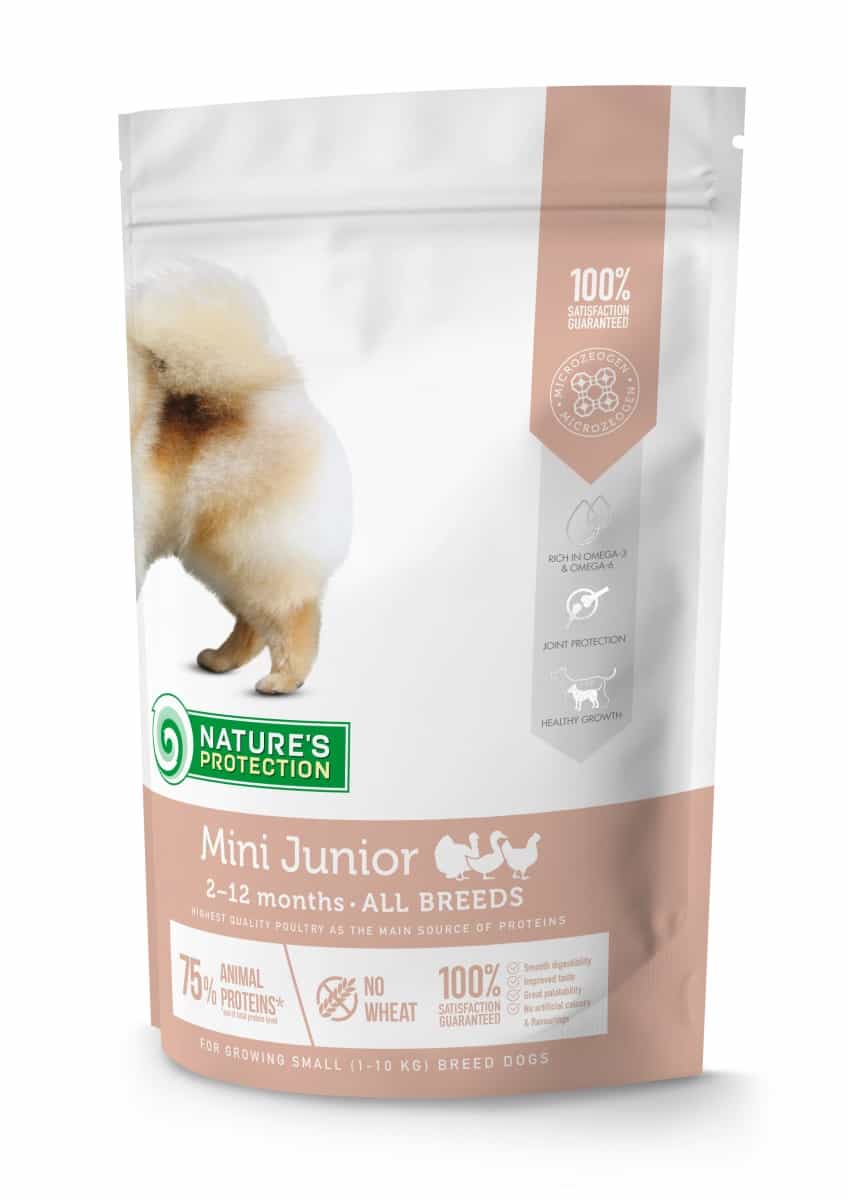 Сухой рацион для щенков маленьких пород Nature's Protection MINI JUNIOR