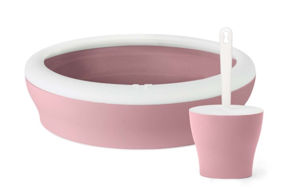 United Pets туалет-лоток "Vicci-Cat" с совком+подставкой в комплекте 53х40х16/13х10х26