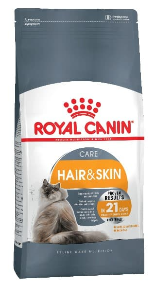 Сухой корм для кошек Royal Canin Hair & Skin Care полнорационный корм для взрослых кошек - Рекомендуется для поддержания здоровья кожи и шерсти