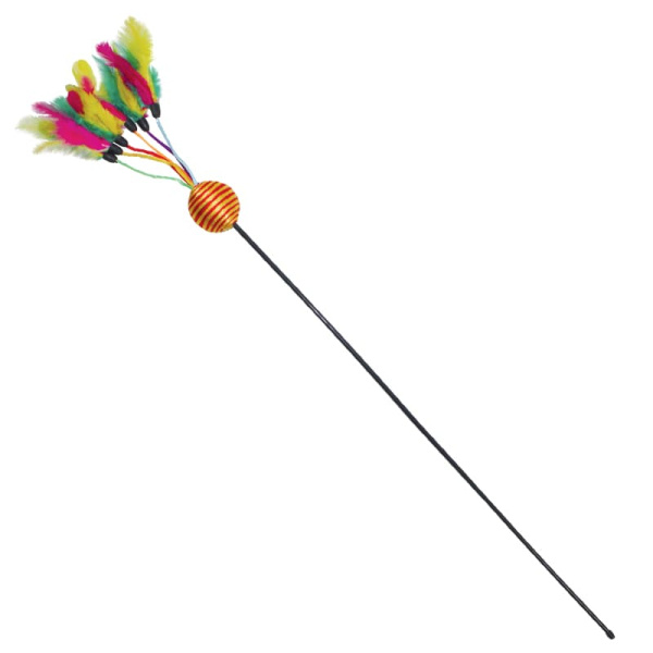 Удочка-дразнилка для кошек TRIOL "Карнавал", 40/650 мм (22121007)