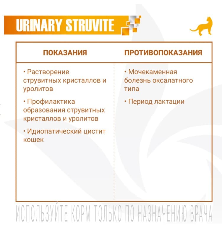 Диетический корм для кошек Monge VetSolution Urinary Struvite Cat