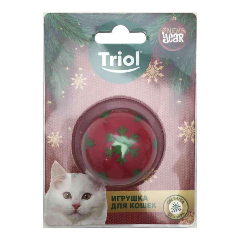 Игрушка для кошек NEW YEAR "Мяч-неваляшка новогодний" (22181089)