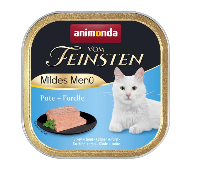 Пища для кота Влажный корм для кошек Animonda Vom Feinsten Mildes Menu (индейка, форель) 100 гр