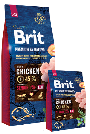 Каталог Сухой корм для собак Brit Premium by Nature Senior L-XL для собак