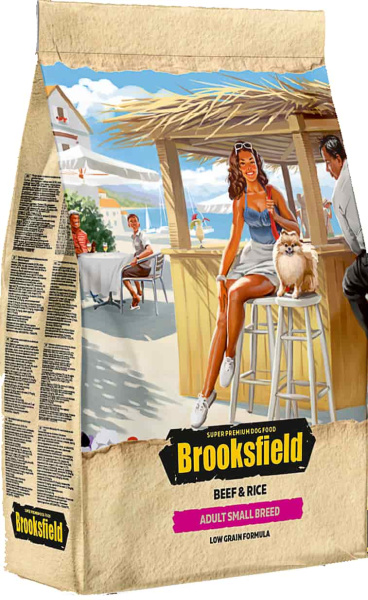 Каталог Сухой корм для собак Brooksfield Low Grain Adult Dog Small Breed (говядина, рис) для собак
