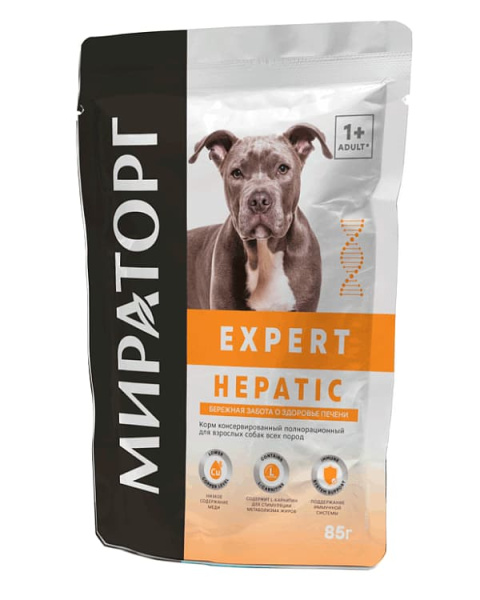 Влажный корм для собак Мираторг Expert Hepatic Dog