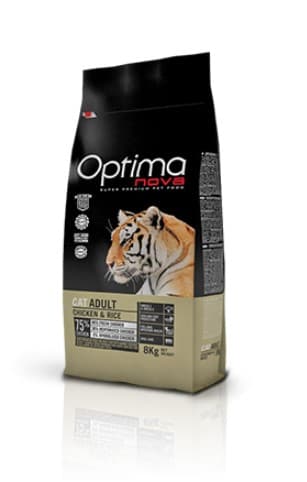 Сухой корм для кошек Optimanova Cat Adult Chicken Rice полнорационный корм для кота 