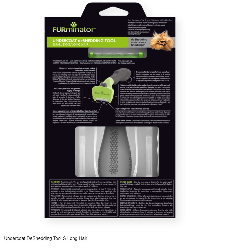 FURminator Undercoat Dog S Long Hair для собак мелких пород