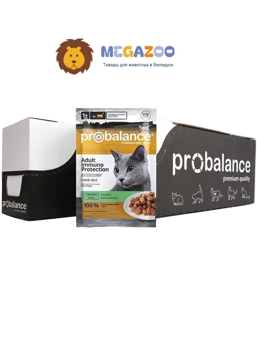 Консервированный корм для кошек ProBalance Immuno Protection Cat (кролик в соусе)