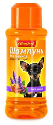 Шампунь для щенков кондиционирующий с медом и шалфеем "Amstrel"