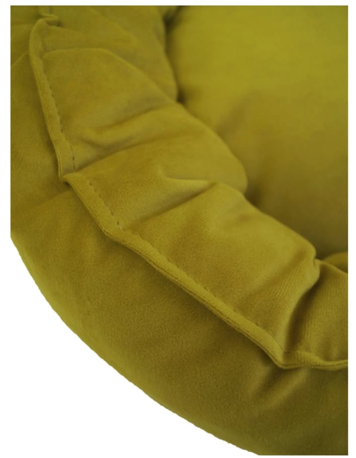 Лежанка круглая со съемным чехлом Тото1 (желтый)