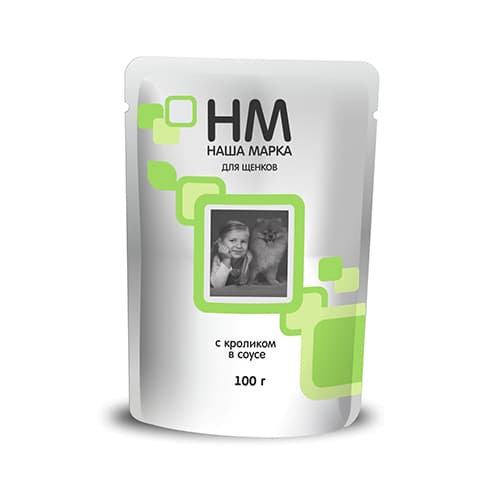 Влажный рацион для кошек Наша Марка (кролик в соусе)
