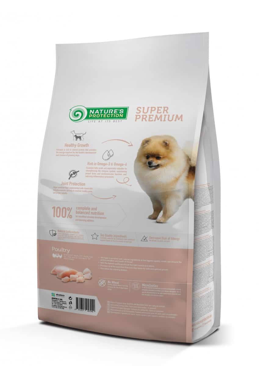 Сухой рацион для щенков маленьких пород Nature's Protection MINI JUNIOR