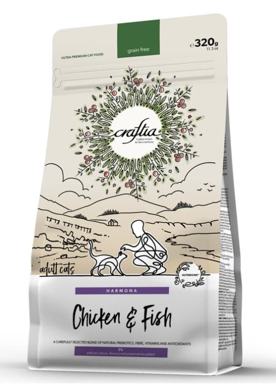Питание для кошек CRAFTIA HARMONA Adult Cat (курица, рыба)