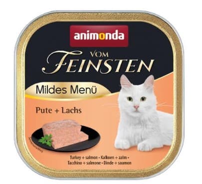 Пища для кота Влажный корм для кошек Animonda Vom Feinsten Mildes Menu (индейка, лосось) 100 гр