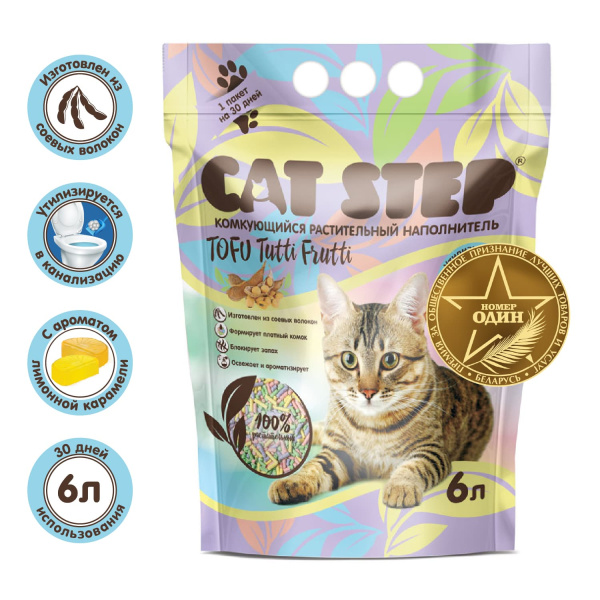 Соевый наполнитель Cat Step Tofu Tutti Frutti