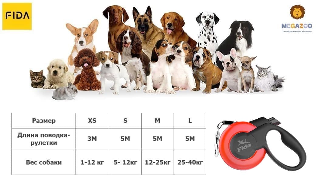 Fida Mars (лента), красная рулетка для собак