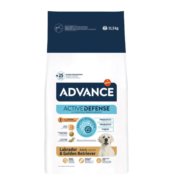 Еда для лабрадора Сухой корм для собак Advance Labrador Retriever (курица)