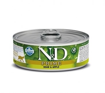 Консервированный Корм для кошек Farmina N&D Cat Prime Boar & Apple