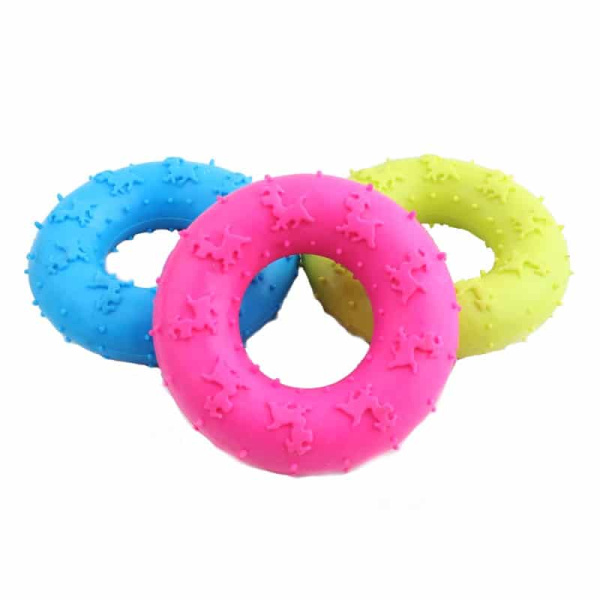 Игрушка для собак "Кольцо" литая термопластичная резина 7 см