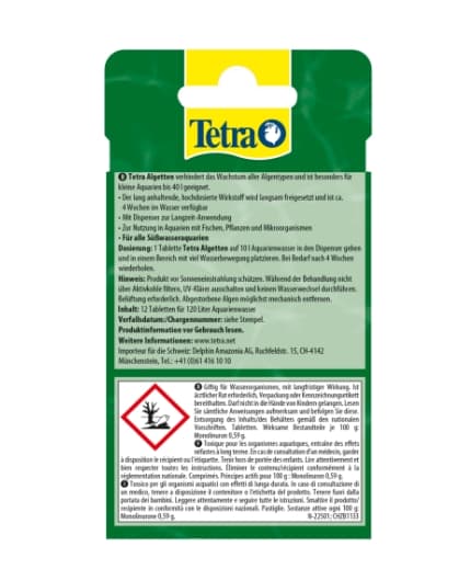 Средство против роста водорослей в аквариуме Tetra Algetten