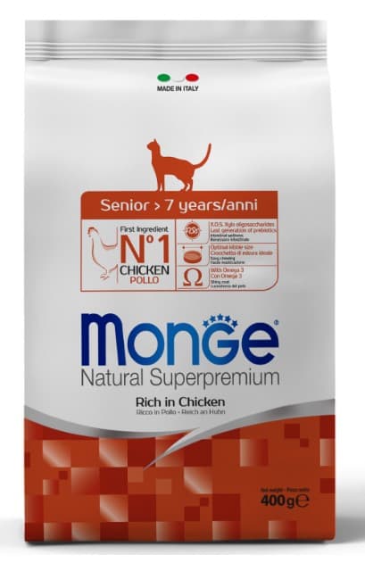 Сухой корм для кошек Monge Cat Senior (курица)