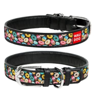 Ошейник с рисунком "Пончики" WAUDOG