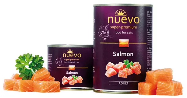 Влажный рацион для кошек NUEVO Cat (лосось)
