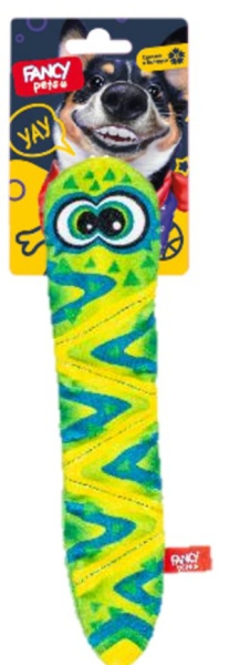 FANCY PETS Игрушка для собак с пищалкой Змейка Пискля 30 см (FPS21)