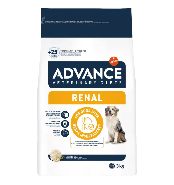 Диета для собак Сухой корм для собак Advance Veterinary Diets Renal