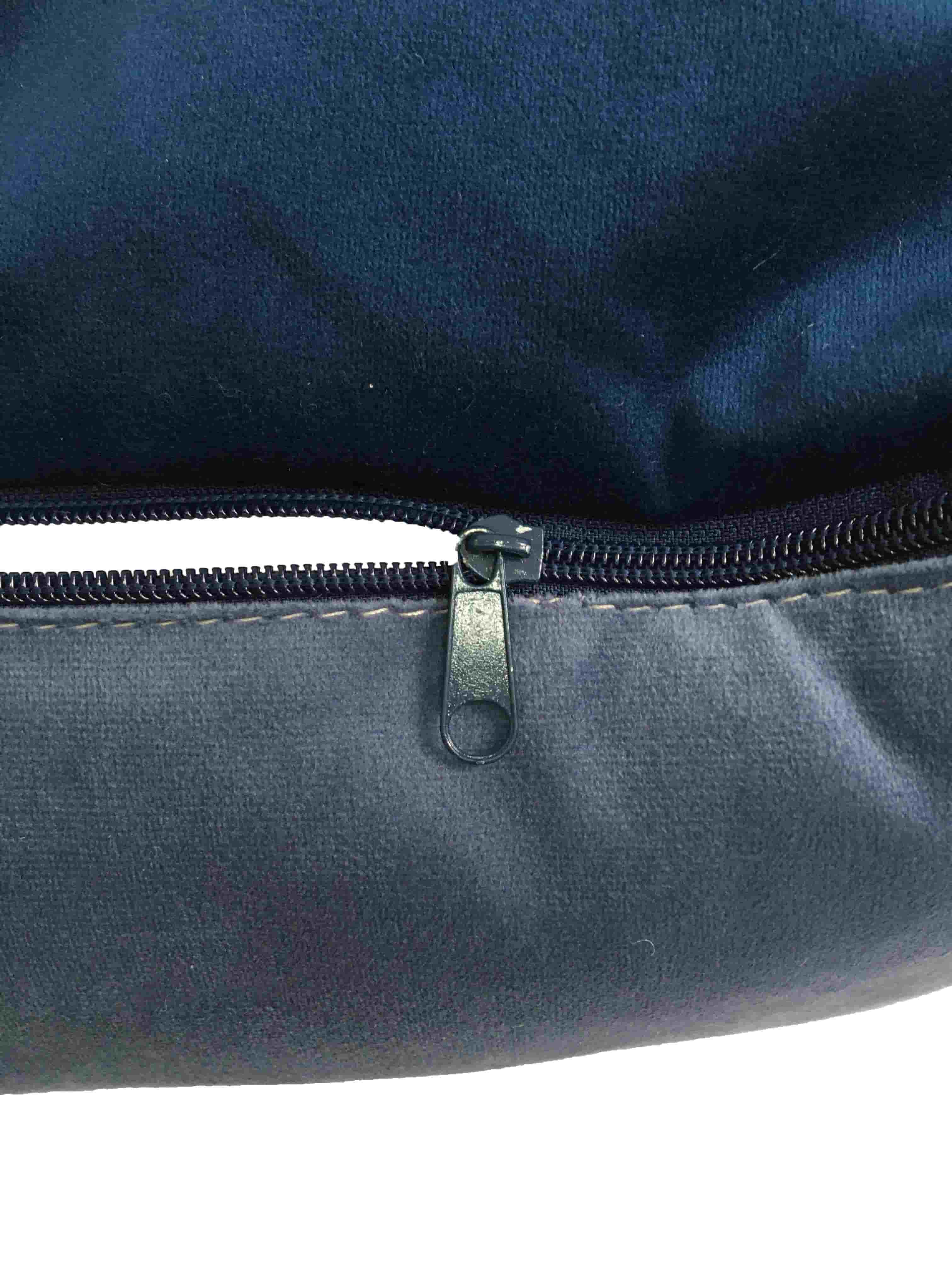 Лежанка квадратная двухцветная со съемным чехлом Тото2 (синий)