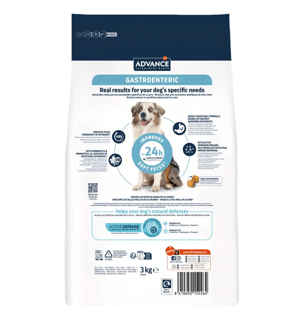 Ветеринарное питание для собак Сухой корм для собак Advance Veterinary Diets Gastroenteric