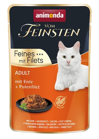 Питание для кота Vom Feinsten Adult Filet (с уткой и филе индейки)