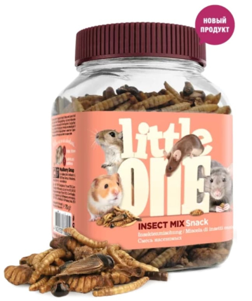 Лакомство для грызунов Little One "Смесь насекомых" 75 гр