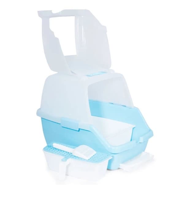 Кошачий туалет для кошек закрытый с поддоном TRIOL P910