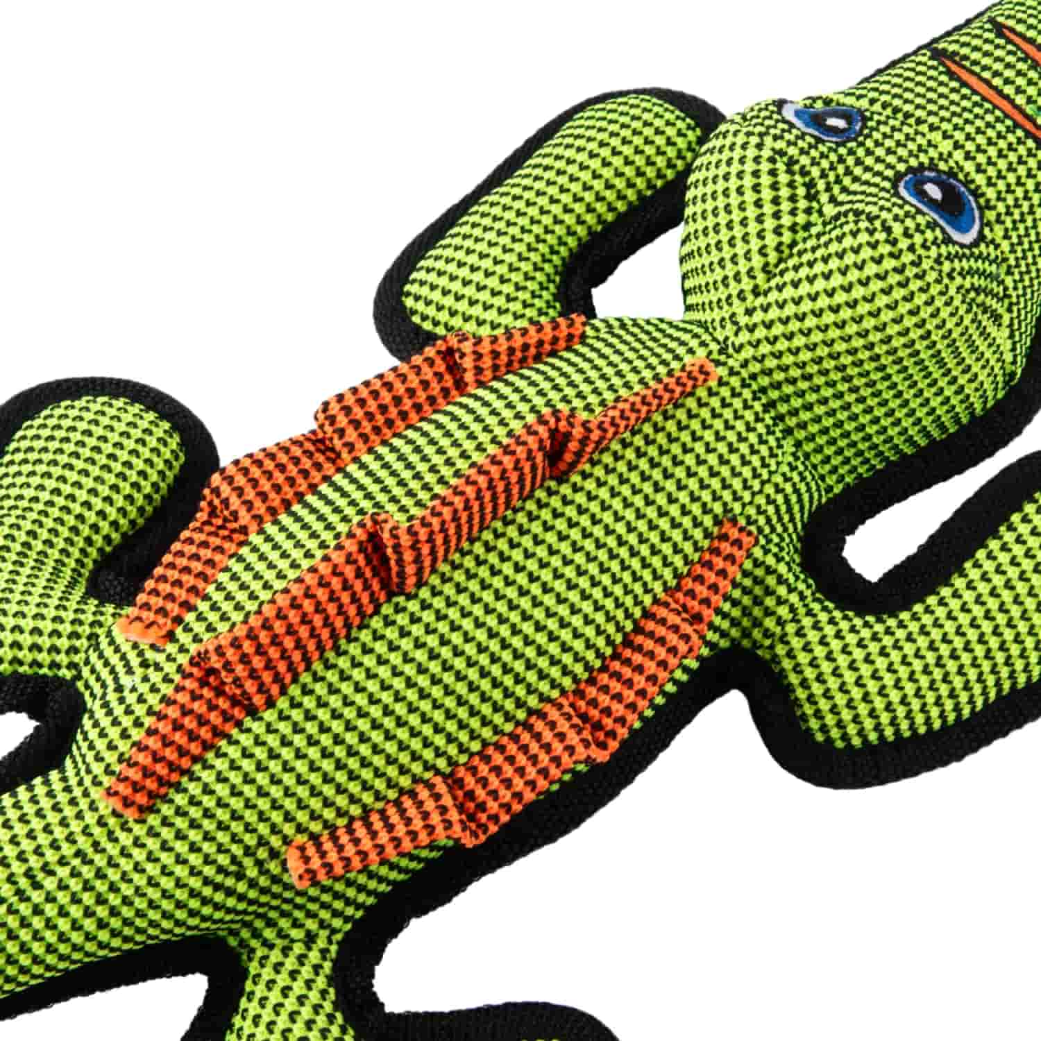 Mr.Kranch Игрушка для собак Аллигатор плюшевая с пищалкой 47 см зеленая