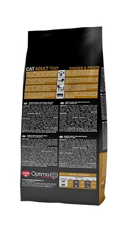 Сухой корм для кошек Optimanova Cat Adult Chicken Potato полнорационный корм для взрослых кошек 