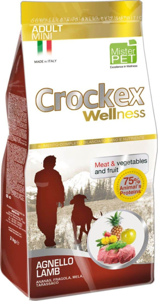 Каталог Сухой корм для собак Crockex Wellness Adult Dog Medium/Maxi (ягненок и рис) для собак