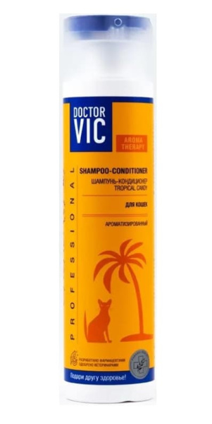 Шампунь-кондиционер Doctor VIC «TROPICAL CANDY» для кошек
