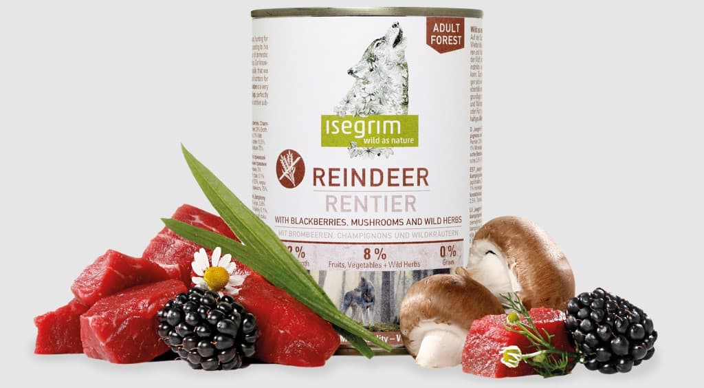 Пресервы для собак Консервы для собак Isegrim FOREST Reindeer (оленина, грибы)