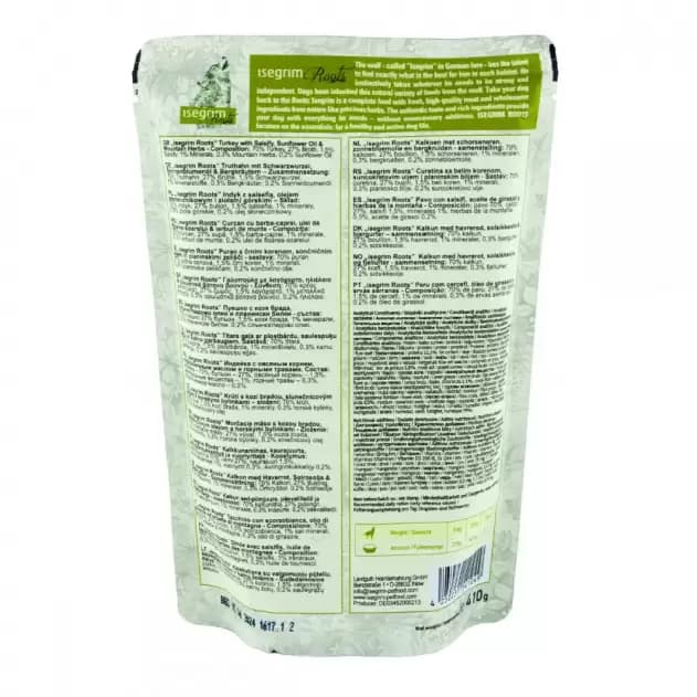 Пресервы для собак Влажный корм для собак Isegrim Adult Mountain (индейка)