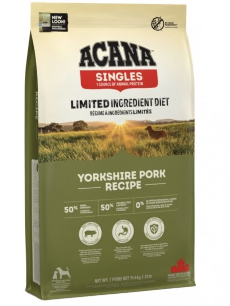 Сухой корм для собак ACANA YORKSHIRE PORK для собак всех пород 