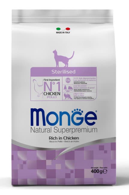 Сухой корм для кошек Monge Cat Sterilised (курица)