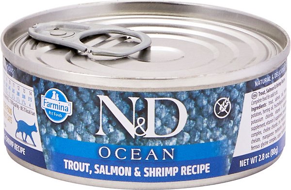 Еда для кошек Farmina N&D Cat Ocean Trout, Salmon & Shrimp