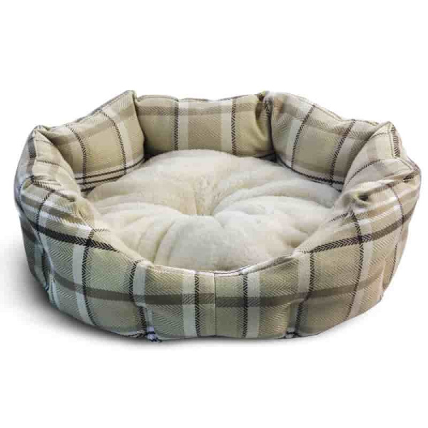 Лежанка овальная TRIOL "Клетка" 57*52*18 см (31931049)