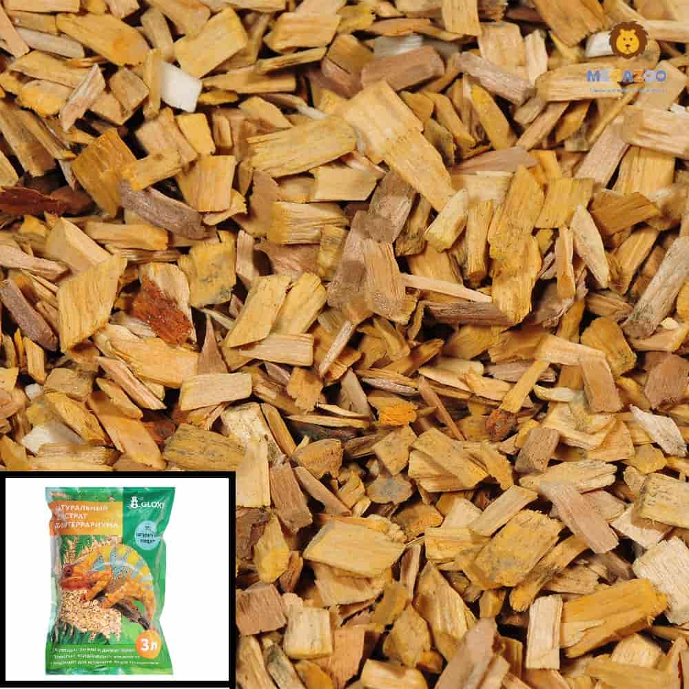 Субстрат для рептилий GLOXY Щепа дуба 3 л